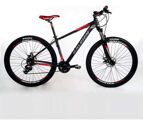 Bicicleta mountain bike Raleigh Mojave 2.0 2018 R29 tamaño del cuadro 15" color negro/rojo