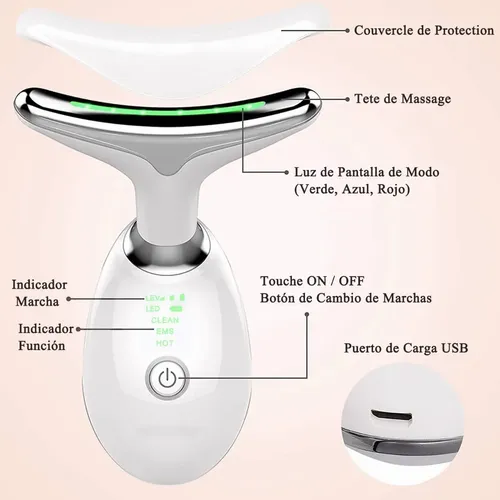 Masajeador Reductor De Papada, Antiarrugas, Cuello Cuidado | Meses sin  interés