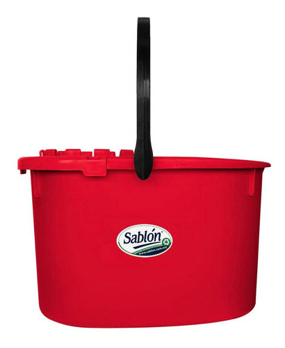 Pack De 2 Cubetas Con Exprimidor De 17 Litros Color Rojo