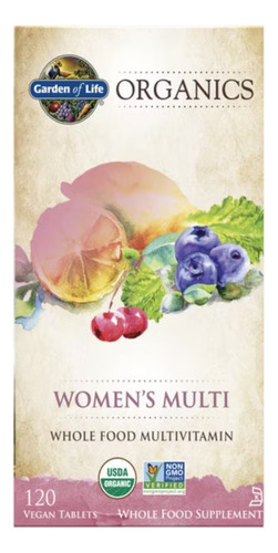 Garden Of Life Multivitaminas Para Mujeres, 120 Tabletas