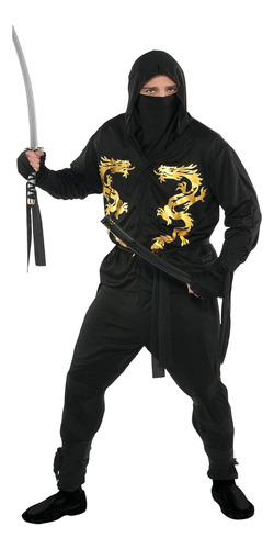 Set Vestuario Ninja Dragón Amscan, Talla Grande Y Original