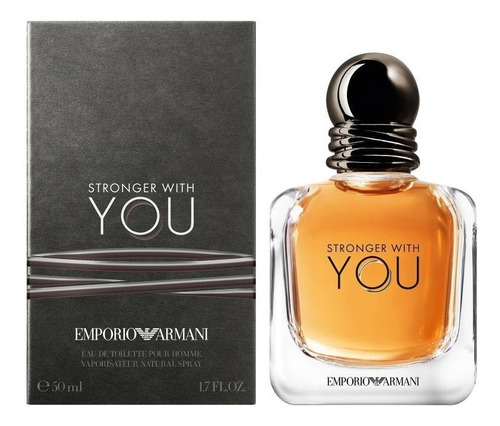 Emporio Armani Stronger With You Edt 50ml, volume unitário de perfume masculino, 50 mL