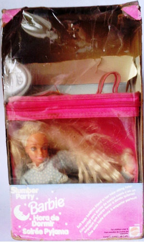 Muñeca Barbie Hora De Dormir 2 - Stumber Party Mattel  1994