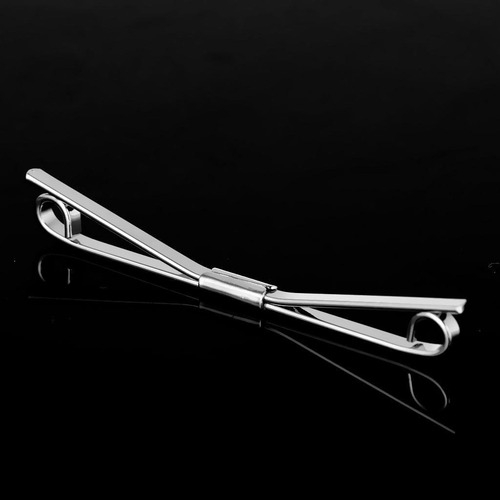 Imagen 12 de 12 de 2xmen's Elegante Camisa Collar Clip Bar Pin Clip Cadena