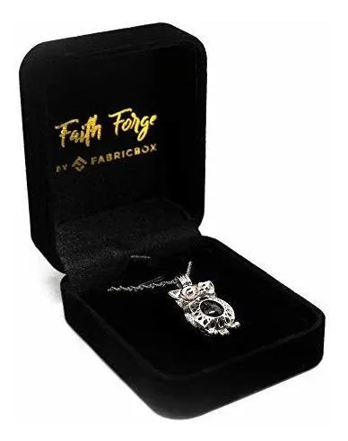 Collar - Faith Forge Sterling Silver Owl Pendant & Necklace