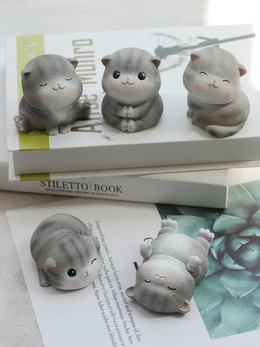 Molde Silicona Gato Gatito Sentado Velas Jabón Yeso Resina Sin Elección