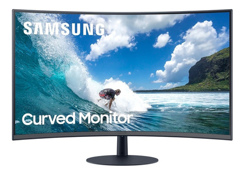 Monitor Curvo Samsung T55 C32t550 32 Pulgadas Color Negro