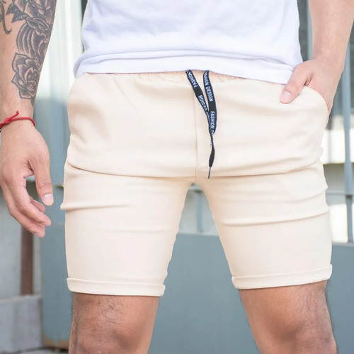 Pantalón Corto Short Bermuda Hombre Estampado Liso Talles