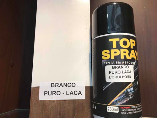 Spray Branco Fosco Laca Automotiva 250ml - Top Spray