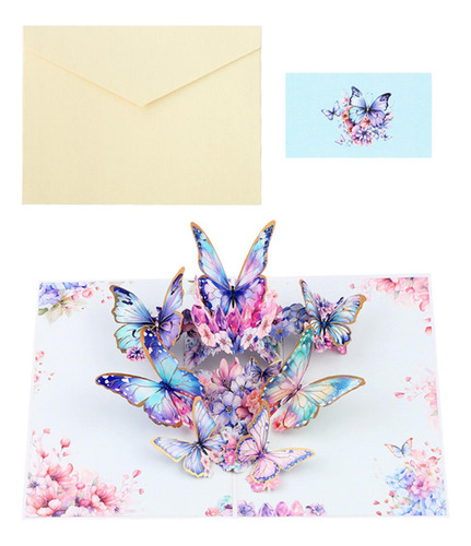 Para El Día De La Madre, Tarjeta Con Ramo De Flores, Azul