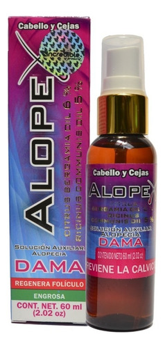 Tratamiento Alopecia Alopex Con Minoxidil Para Mujer 60ml