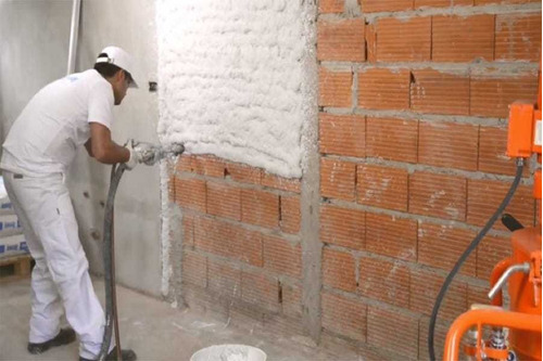 Imagen 2 de 2 de Revoque Proyectado Exterior, Interior Yeso Proyectado