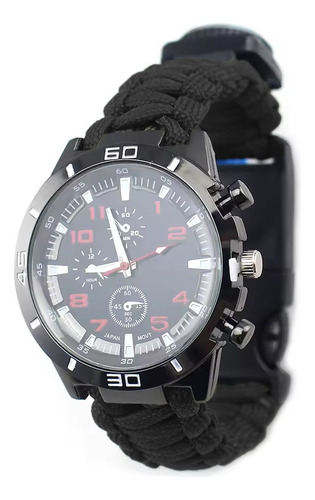 Reloj De Supervivencia Con Cuerda Paracord 5 En 1 Pedernal