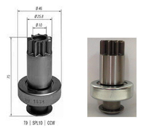 Impulsor Sistem Valeo Vw Polo Lupo Fox Nissan Platina 9d 10e