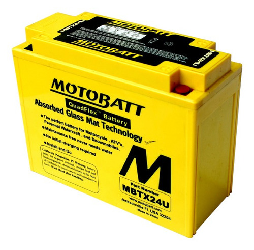 Bateria Motobatt Quadflex 12v 25 Ah Mbtx24u 12n18-3 Ytx24hl