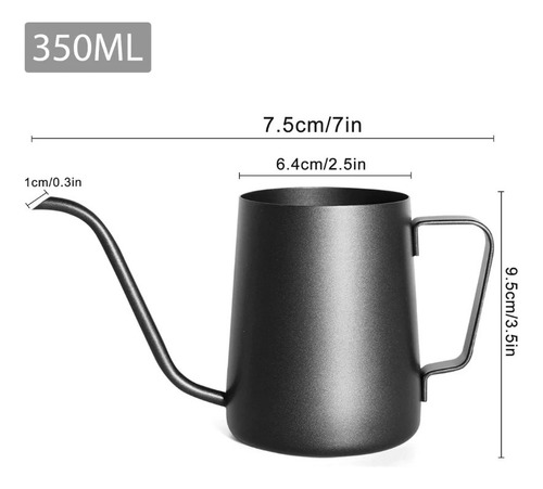 . Jarra Tetera Hervidor Agua Cafetera De Cuello Cisne 350ml