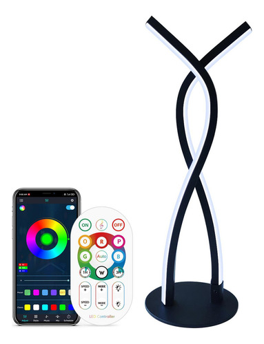 * Lámpara De Mesa Rgb, Tira De Luz Ambiental Con Control