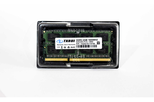 Memoria Ram Soddr3 4gb 1600 Mhz - Laptop