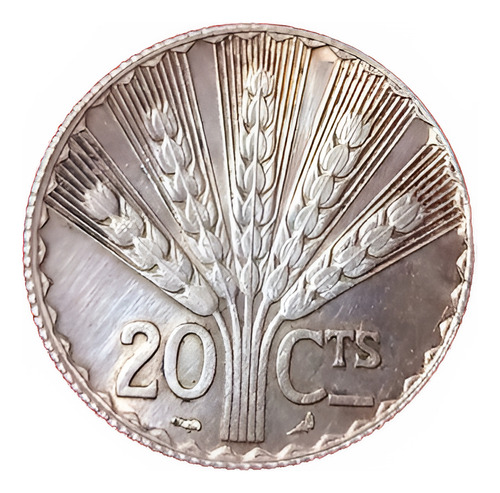 Moneda De Uruguay 20 Centavos 1930 Plata Vf+ Km26 (Usado)