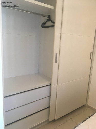 Imagem 18 de 30 de Apartamento À Venda Itaim / Vila Olimpia, Mobiliado Com 40,00 M², Sala Com Sacada, Quarto, Banheiro, Cozinha, Uma Vaga De Garagem Rotativa, O Prédio Oferece Área Gourmet, Academi - Ap00627 - 692833