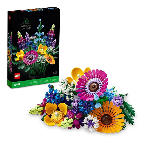 Kit Lego Icons Ramo De Flores Silvestres 10313 939 Piezas