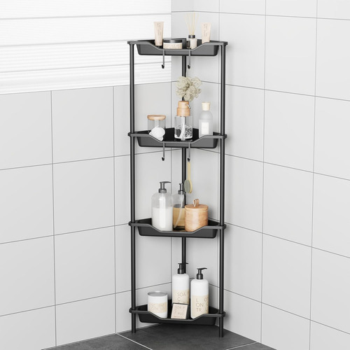 Odesign Soporte De Esquina Para Ducha De 4 Niveles, Estante