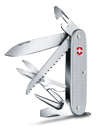 Cortaplumas Victorinox Farmer X Alox Plata Navaja 10 Usos