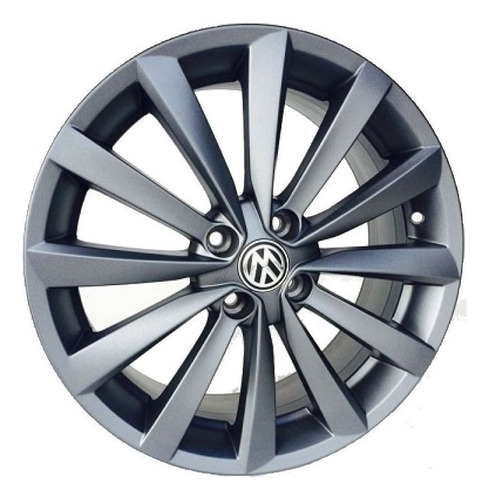 Rodas Vw Gol Power 2014 Aro 14 (4x100) (jogo) +bicos Cor Grafite Fosco