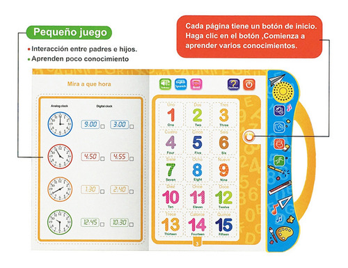 Spanish English Reading Book Kids Early Childhood Learning