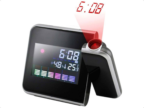 Imagen 1 de 10 de Despertador Digital Reloj Alarma Proyector Luz Despertadores