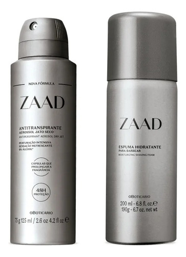 Combo Zaad: Espuma De Barbear + Jato Seco