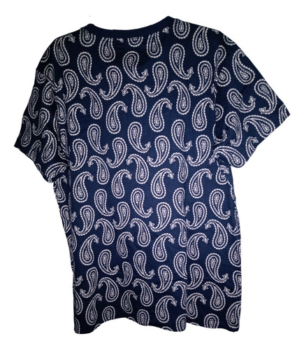 Playera De Hombre Original Use Talla S Azul Marino/blanco