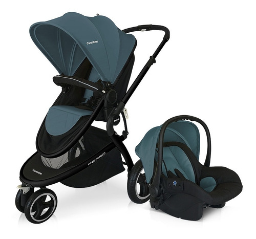 Imagen 1 de 12 de Coche Travel System Carestino Ferro Verde