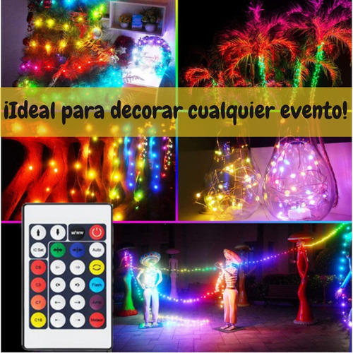 Luzes LED decorativas de Natal Rainbow Effect 10 Mt App/USB Cor das luzes Multicolor