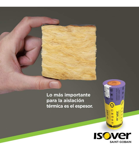 Lana De Vidrio Isover Fieltro Liviano Hidrorepelente 100mm