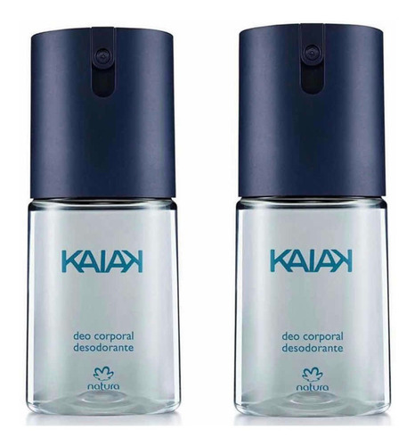 Natura Deo Corporal Kaiak Masculino 02 Unidades 100ml Cada Fragrância Kaiak
