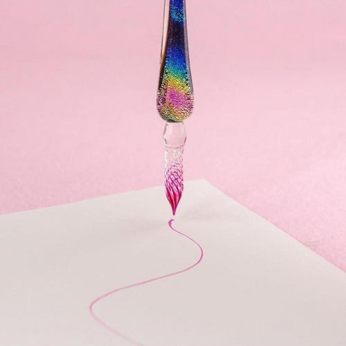 Juego De Lápices De Caligrafía Y Colores Crystal, Bolígrafo