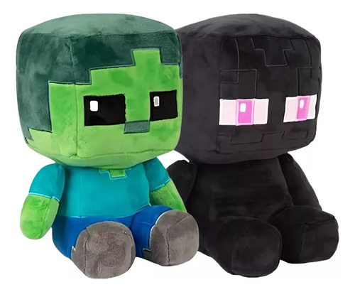 Set De Peluche Minecraft, 2 Piezas, Regalo For Niños