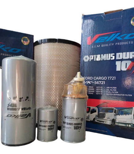 Kit Filtros Para Cargo 1721 8.3l Motor Cummins 6ct