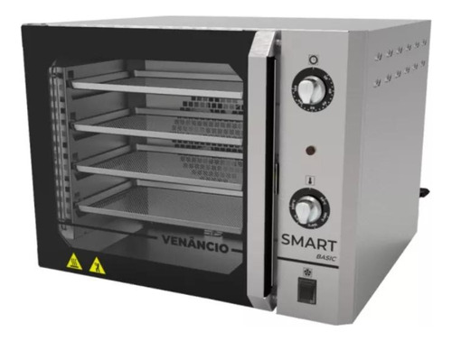 Horno turboconvector eléctrico de 4 unidades de acero inoxidable FCSB4e - Venâncio 220v