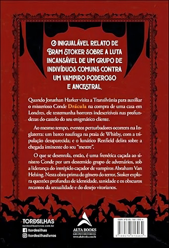 Livro Drácula De Bram Stoker 1ª Edição 2024 Editora Alta Books