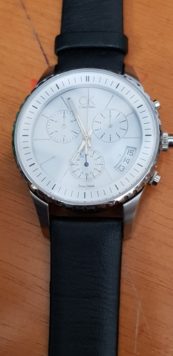 Calvin Klein K32174 02 Swiss Made, Vidro Saphira, Máq Eta