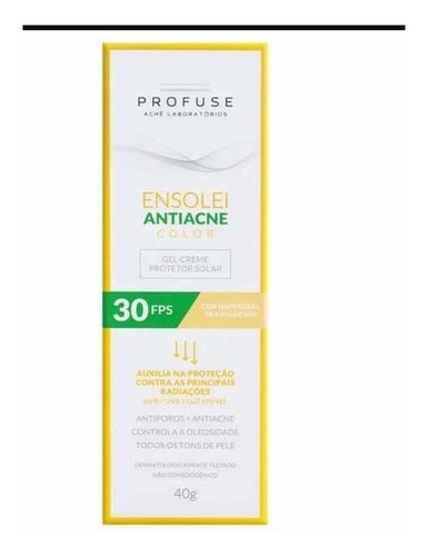 Protetor Solar Profuse Antiacne Fps 30 40g Translúcido