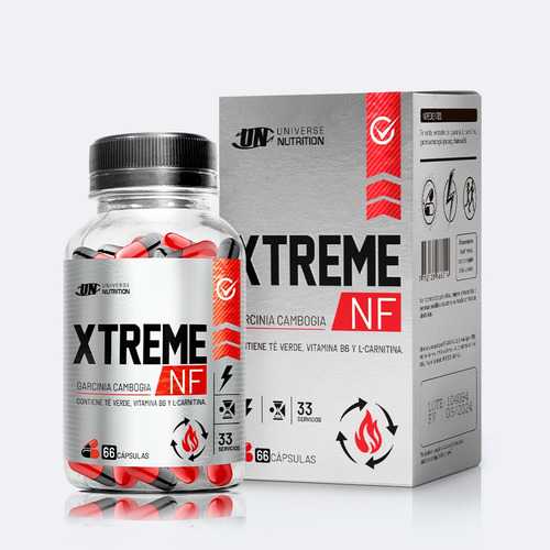 Xtreme Nf 66 Capsulas Quemador De Grasa - Tienda Fisica