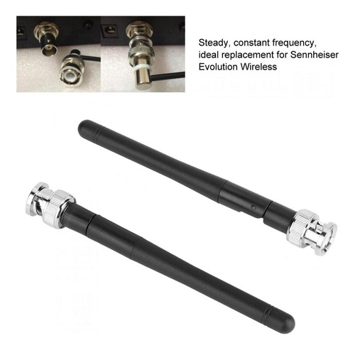 2pcs Uhf Antena Com Conector Bnc Para Sennheiser Ew100