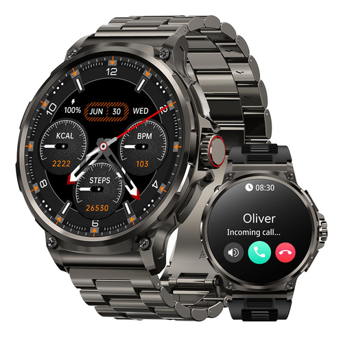 Reloj Inteligente Hombre Amaztim Pantalla Hd 1.85 Batería