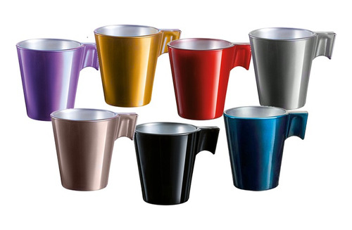 Taza Flashy Colours Luminarc Longo 220 C X6u Taza Nespreso 