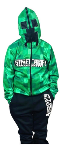 Sudadera, Buso, Chaqueta Del Videojuego Minecraft Creeper