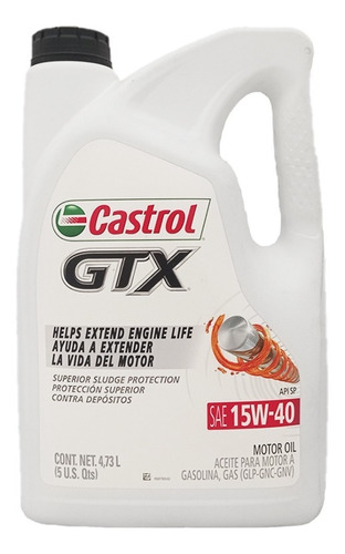 Aceite Castrol Multigrado Gtx 15w40 Garrafa 4.73+ Regalo