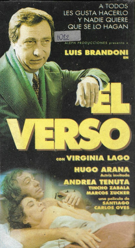 El Verso Vhs Luis Brandoni Hugo Arana Andrea Tenuta